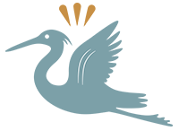Icon depicting a heron