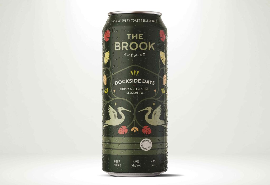 An image showing a can of The Brook Brew Co's Dockside Days Session IPA.