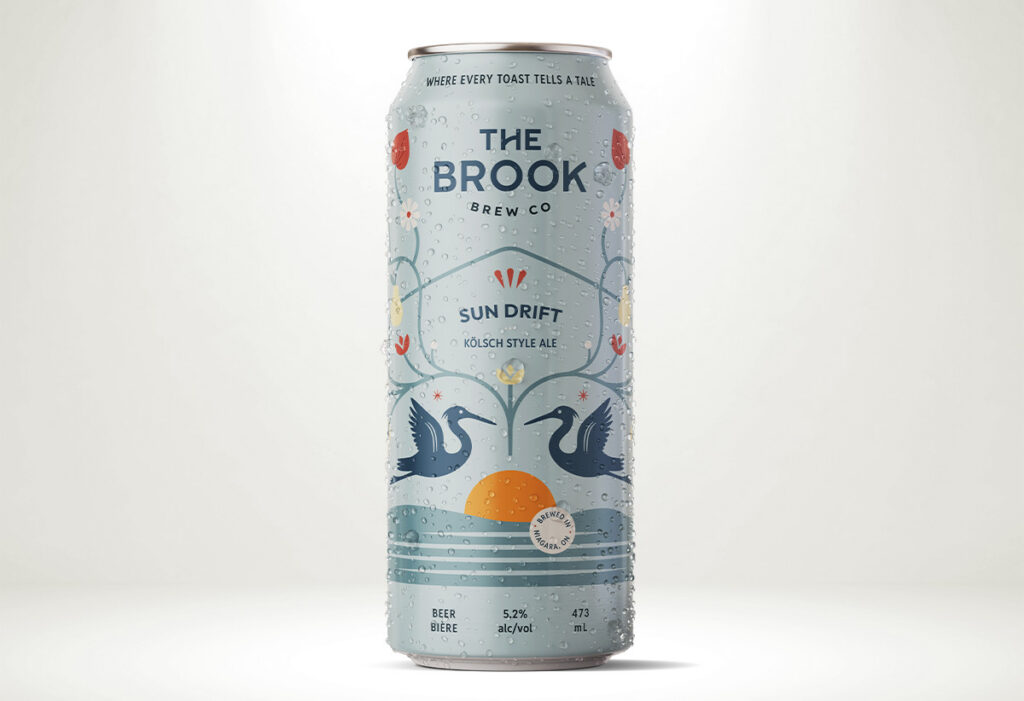 An image showing a can of The Brook Brew Co's Sun Drift Kolsch.