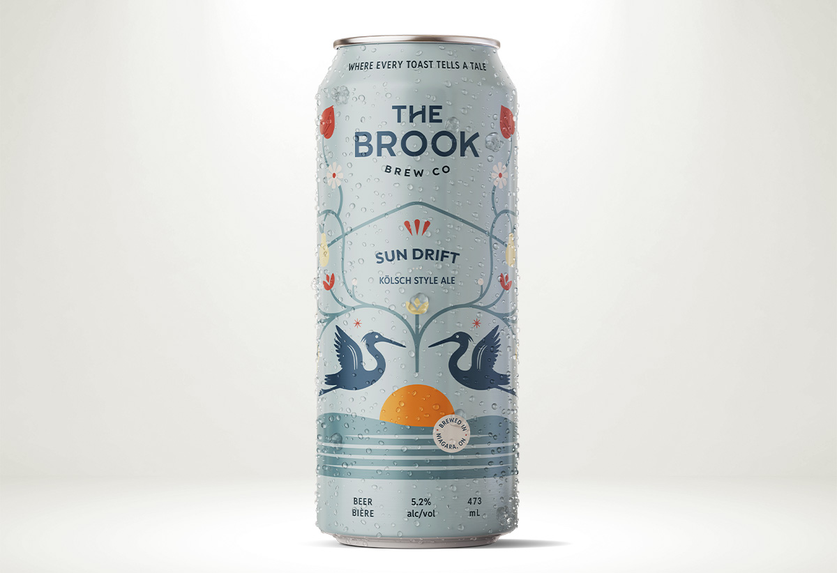 An image showing a can of The Brook Brew Co's Sun Drift Kolsch.