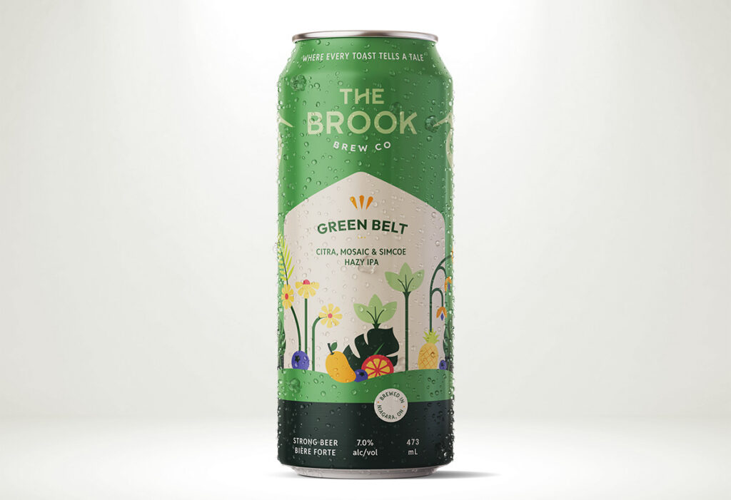An image showing a can of The Brook Brew Co's Citra, Mosaic & Simcoe Double IPA.