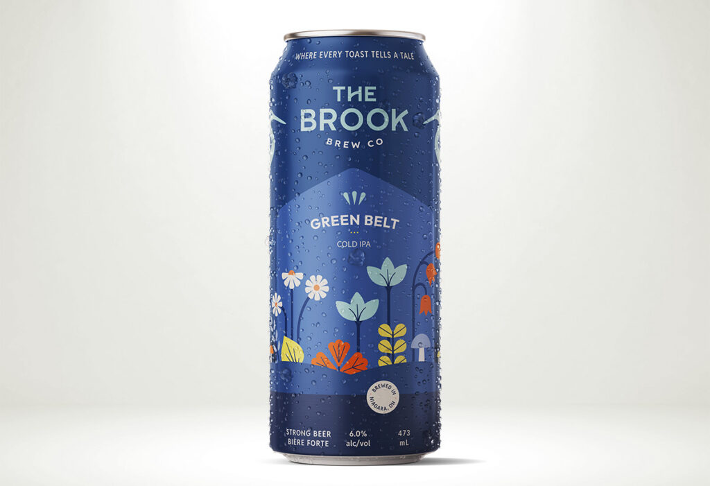 An image showing a can of The Brook Brew Co's Green Belt Series Cold IPA.