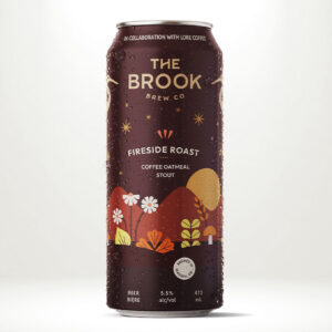 An image showing a can of The Brook Brew Co's Fireside Roast Coffee Oatmeal Stout.