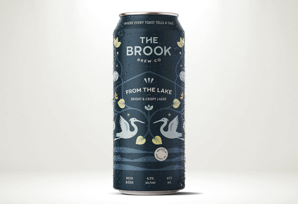An image showing a can of The Brook Brew Co's From the Lake Lager.