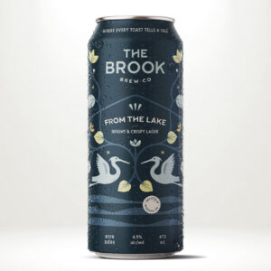 An image showing a can of The Brook Brew Co's From the Lake Lager.