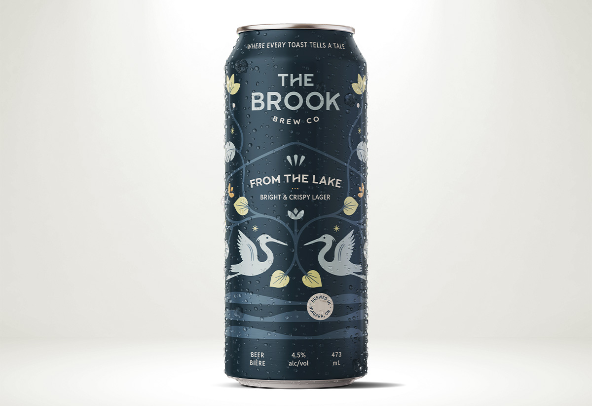 An image showing a can of The Brook Brew Co's From the Lake Lager.