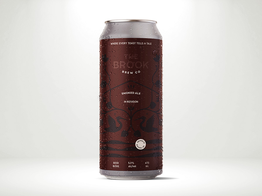A can of The Brook's Smoked Ale