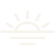Cream sunset icon