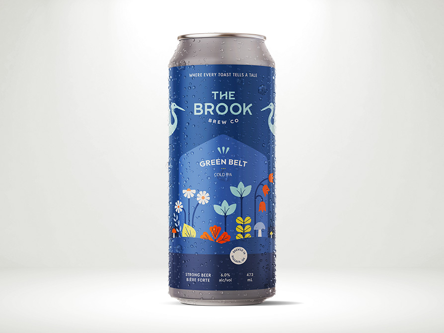 A can of The Brook's Green Belt Series Cold IPA