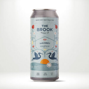 A can of The Brook's Sun Drift Kolsch Style Ale